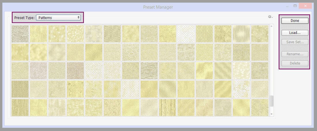 Adobe Photoshop Start Guide Preset Manager