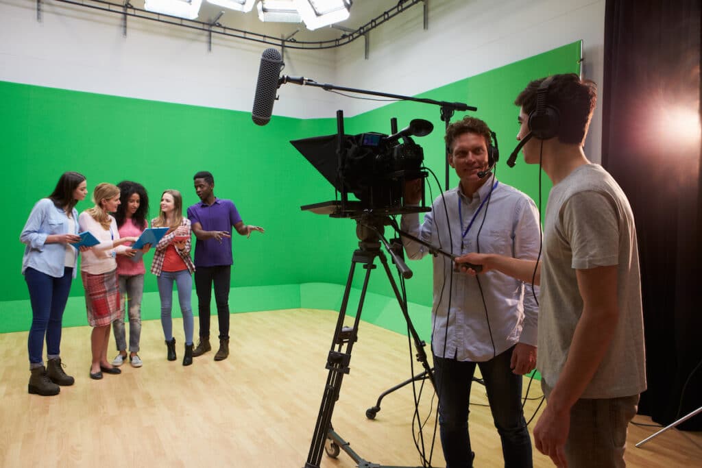 Students at one of the top film schools in Florida.