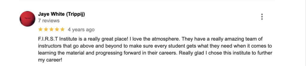 Student google review
