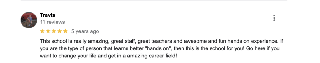 student google review