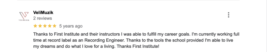 student google review